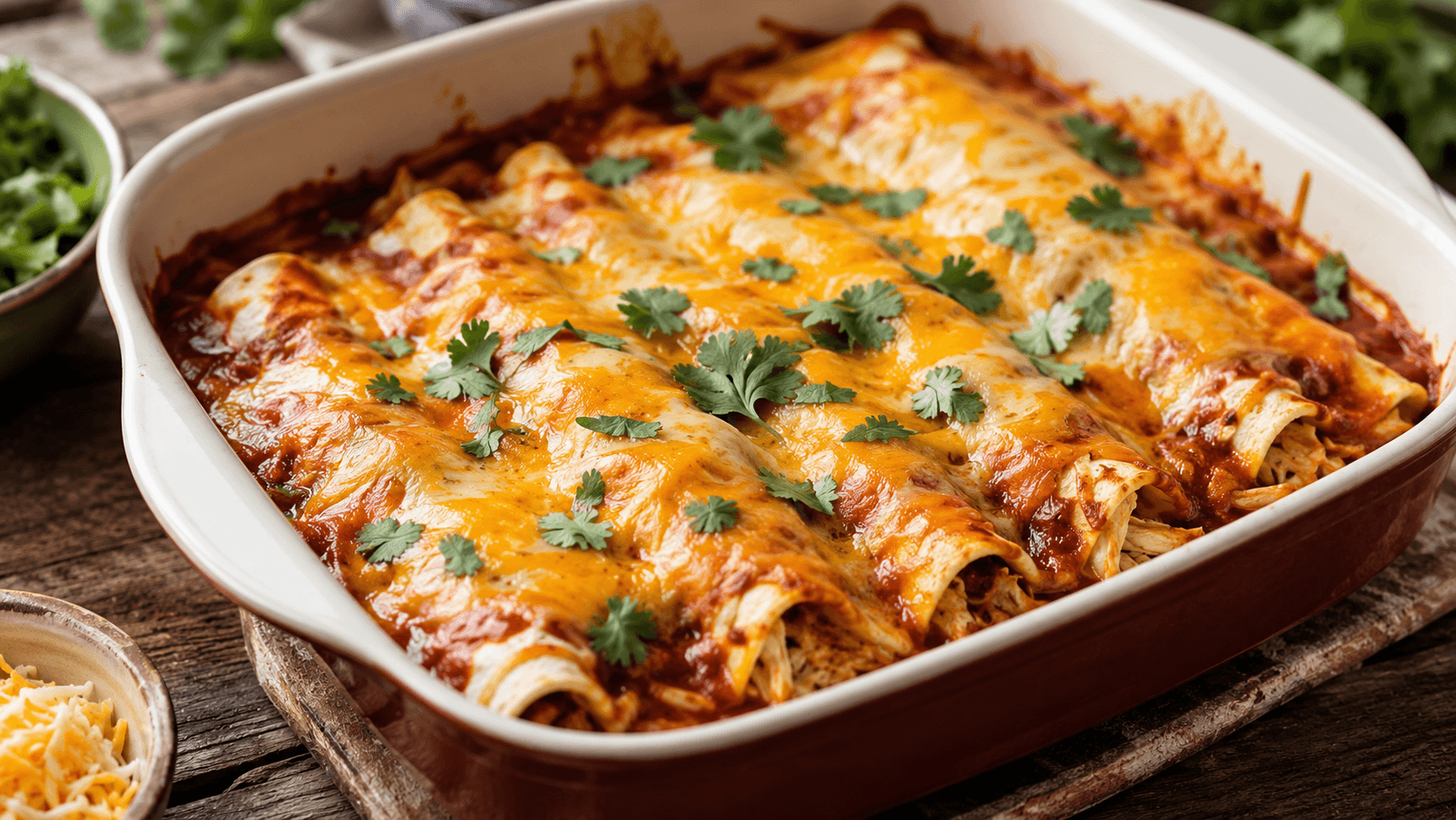 Easy Cheesy Chicken Enchiladas